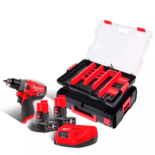 Taladro Percutor Compacto. MILWAUKEE modelo M12 FPD-602X. | Herramientas a batería